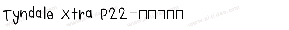 Tyndale Xtra P22字体转换